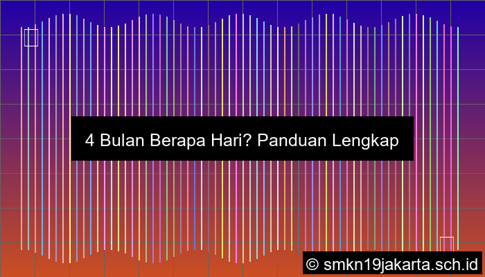 4 Bulan Berapa Hari