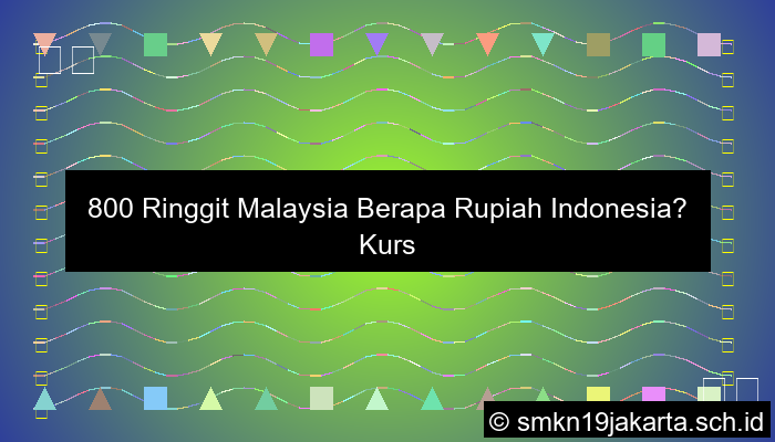 800 Ringgit Berapa Rupiah