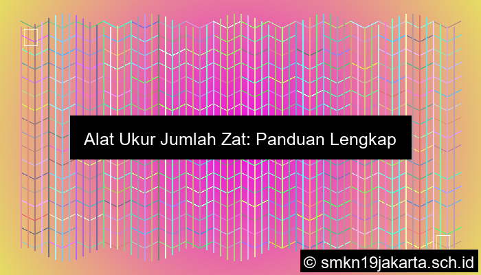 Alat Ukur Jumlah Zat