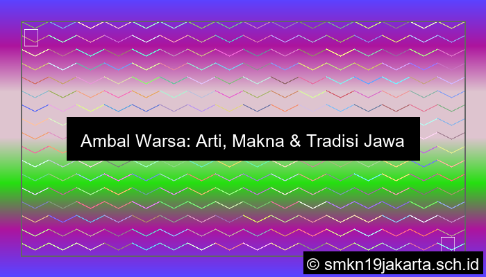 Ambal Warsa Tegese