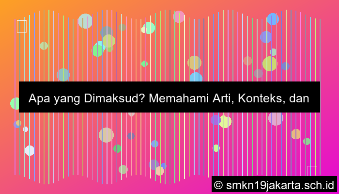 Apa Yg Di Maksud