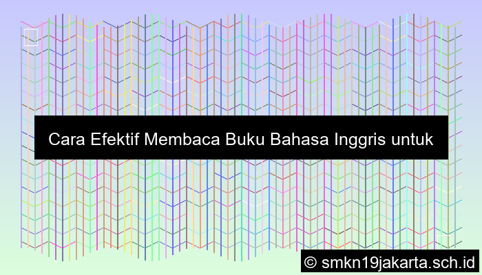 Bahasa Inggris Membaca Buku