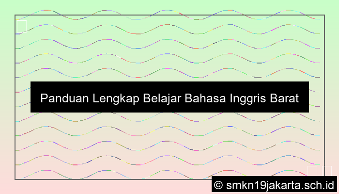 Barat Bahasa Inggris