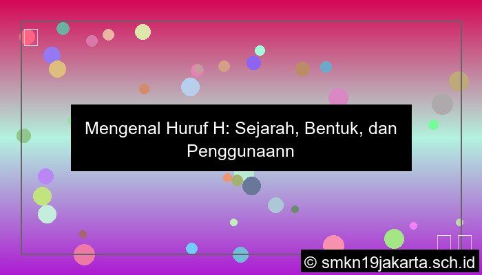 Benda Huruf H