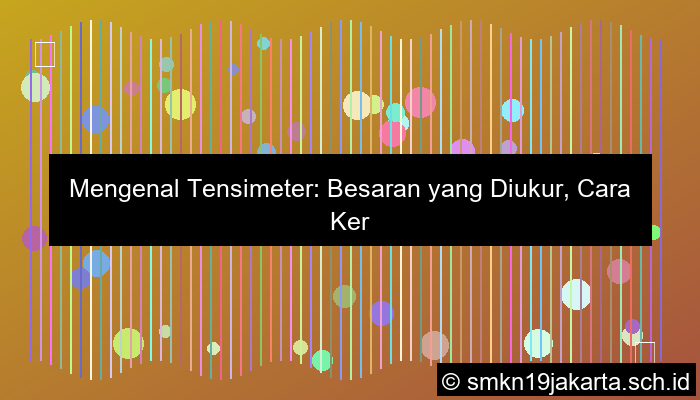 Besaran Yang Diukur Tensimeter