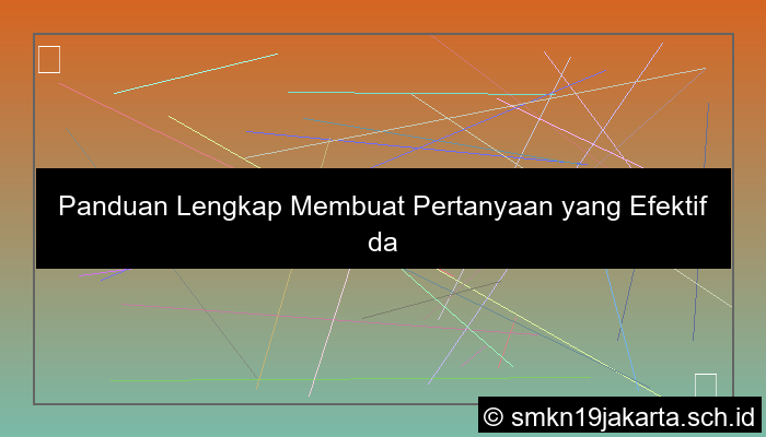 desain buatlah pertanyaan