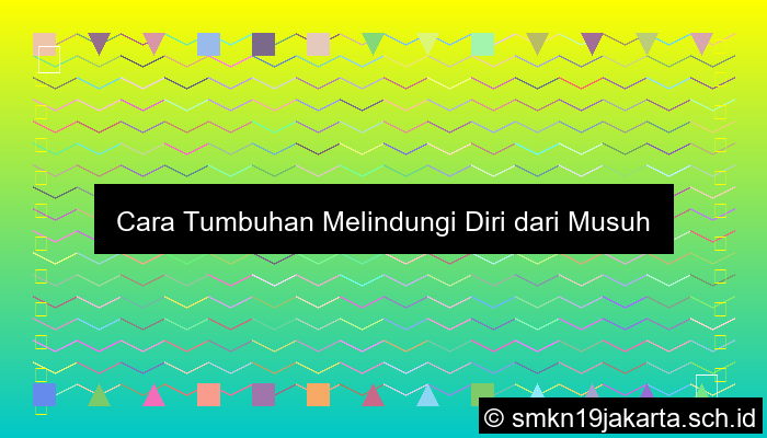 Cara Tumbuhan Melindungi Diri