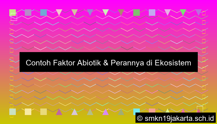 Contoh Abiotik