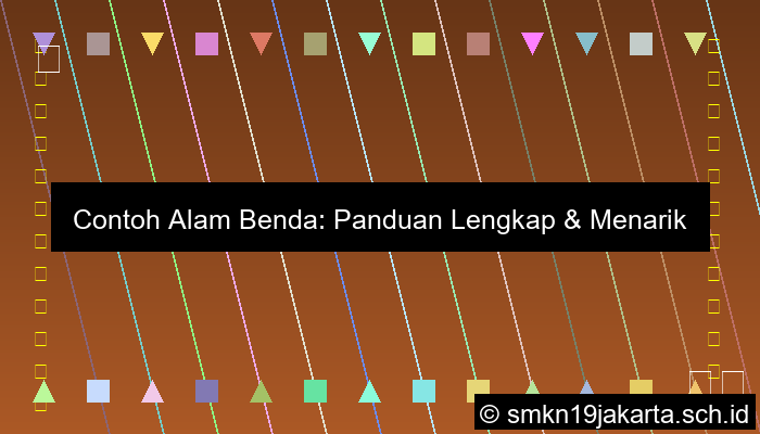 Contoh Alam Benda