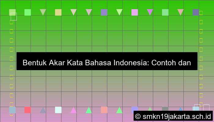 Contoh Bentuk Akar