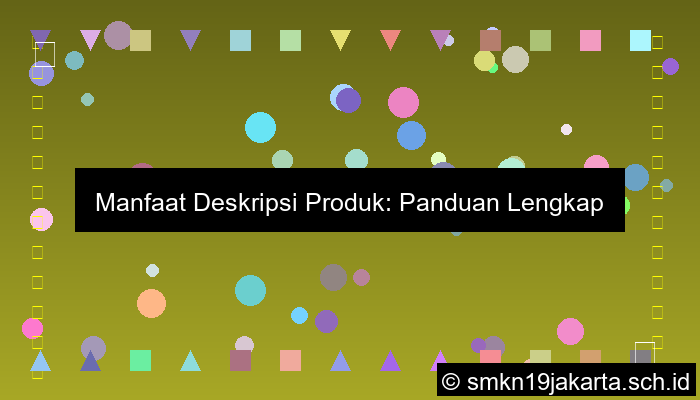 Contoh Deskripsi Manfaat
