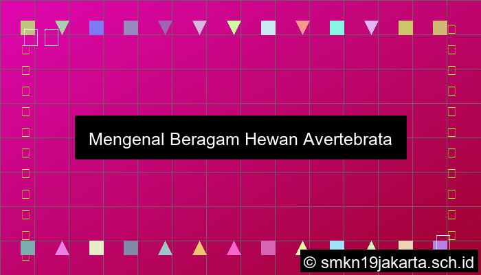 Contoh Hewan Avertebrata