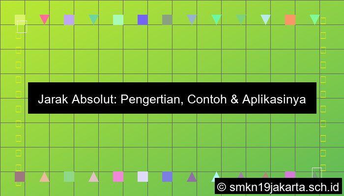 Contoh Jarak Absolut