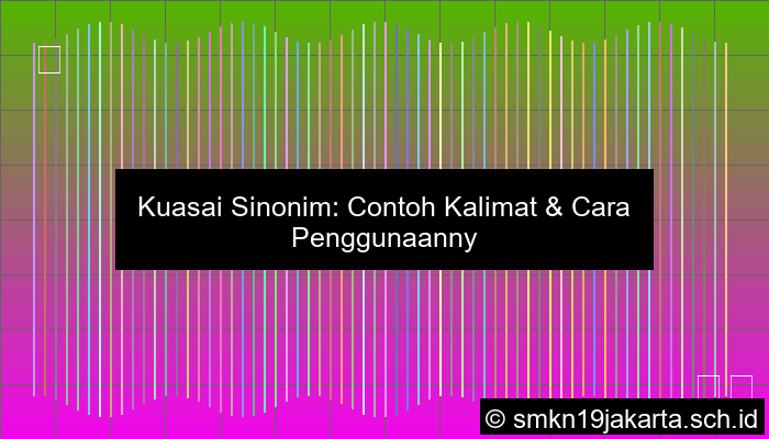 Contoh Kalimat Sinonim
