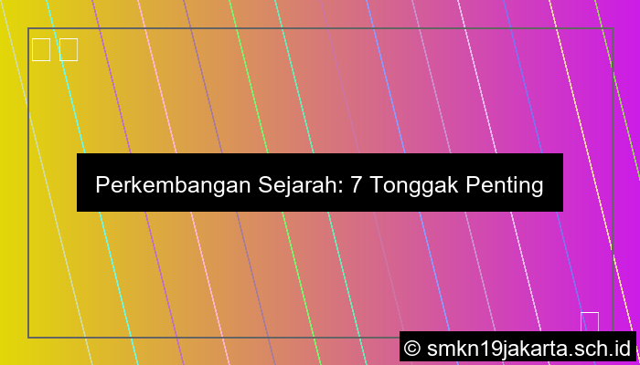 Contoh Perkembangan Dalam Sejarah