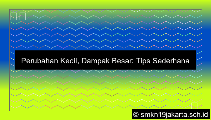 Contoh Perubahan Kecil
