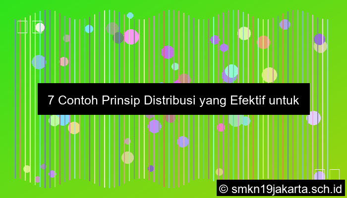 Contoh Prinsip Distribusi
