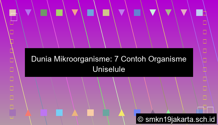 Contoh Uniseluler