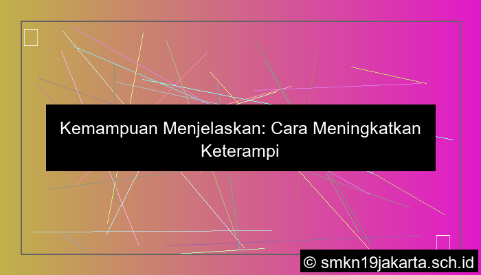 dapat menjelaskan