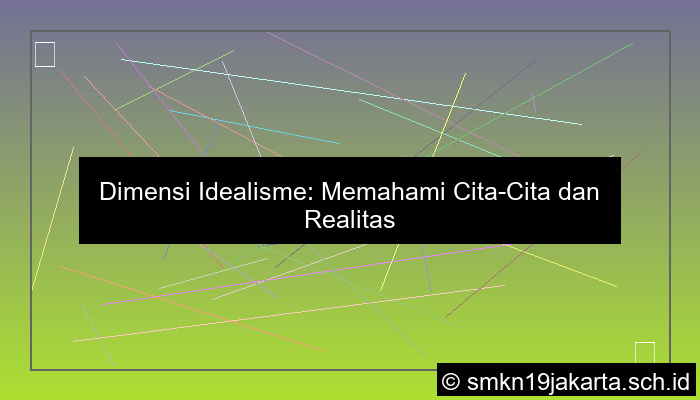 dimensi idealisme