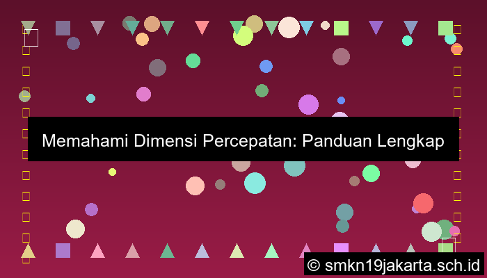 Dimensi Percepatan