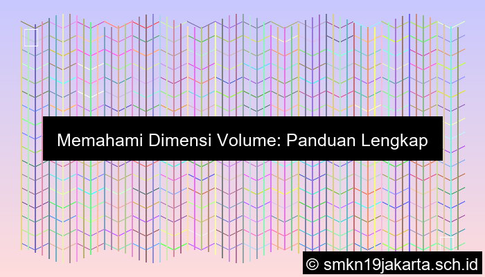 Dimensi Volume