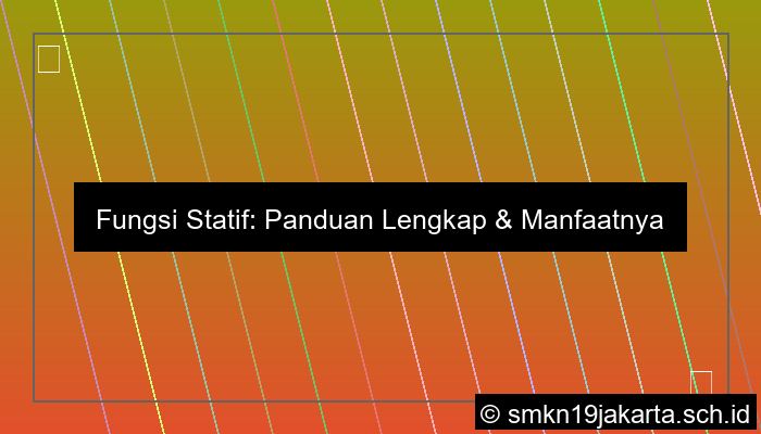Fungsi Statif
