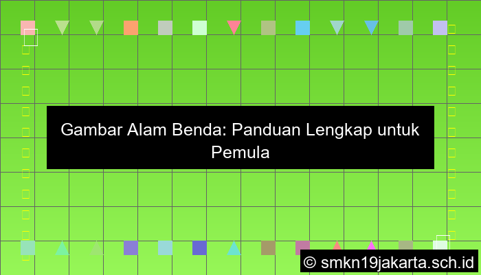 Gambar Alam Benda