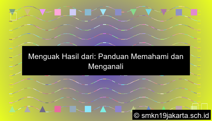 Hasil Dari