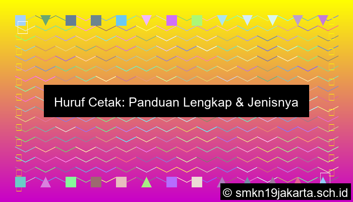 Huruf Cetak Adalah