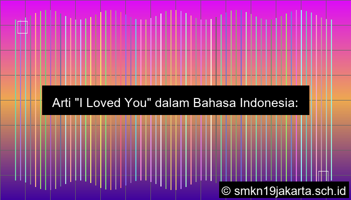 I Loved You Artinya