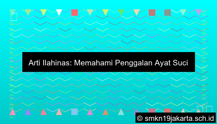 Ilahinas Artinya