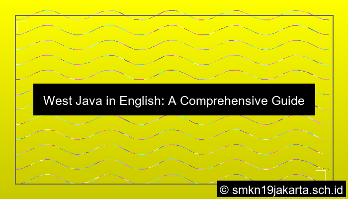 Jawa Barat Bahasa Inggris
