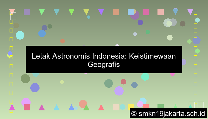 Jelaskan Letak Astronomis Indonesia