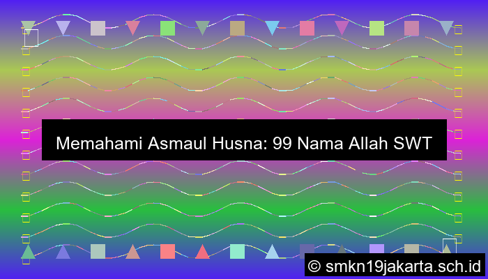 Jelaskan Pengertian Asmaul Husna