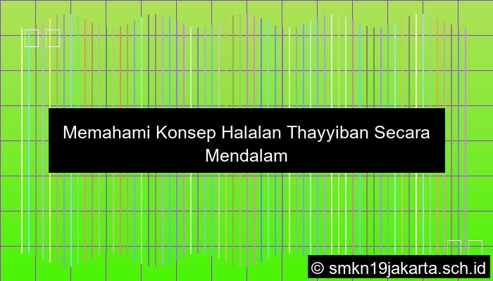 Jelaskan Pengertian Halalan Thayyiban