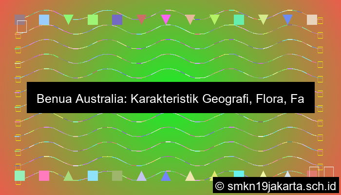 Karakteristik Benua Australia