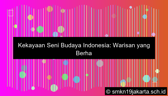 Kesenian Hasil Kebudayaan