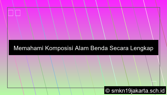 Komposisi Alam Benda