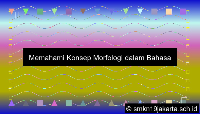 Konsep Morfologi