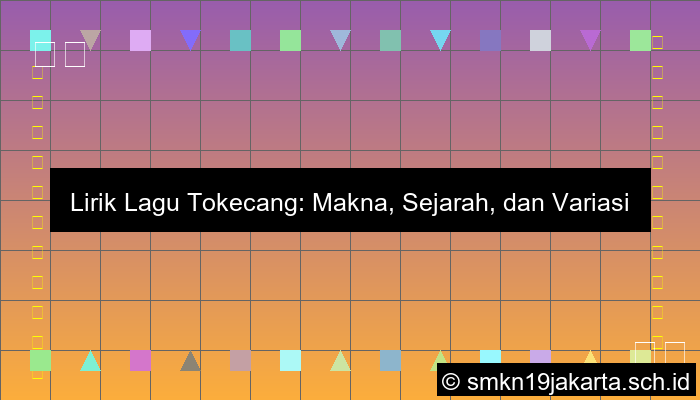 Lirik Lagu Tokecang