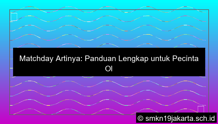 Matchday Artinya