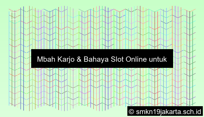 Mbah Karjo Ajarkan Slot Online Ke Remaja Sekolah