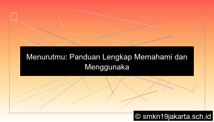 menurutmu