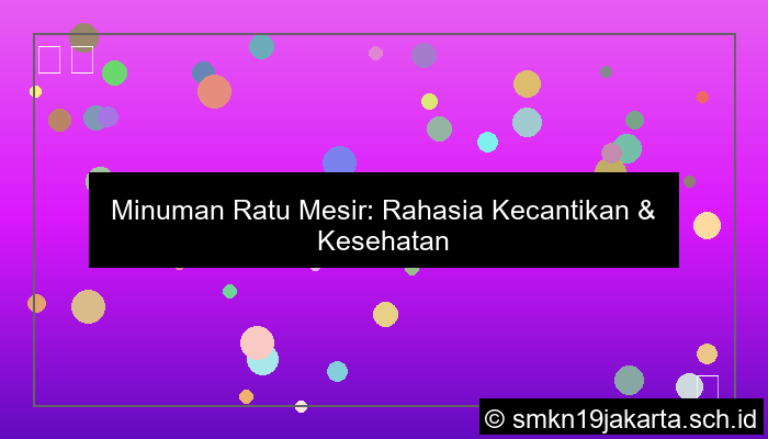 Minuman Ratu Mesir