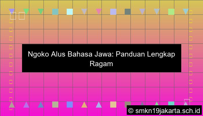 Ngoko Alus Yaiku