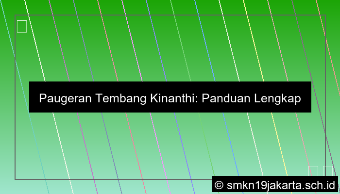 Paugeran Tembang Kinanthi
