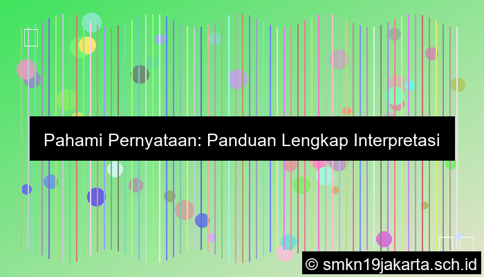 Perhatikan Pernyataan