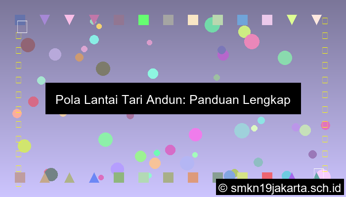 Pola Lantai Tari Andun