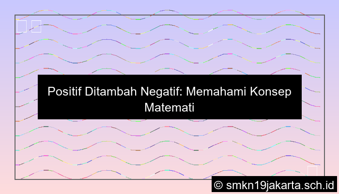 Positif Ditambah Negatif